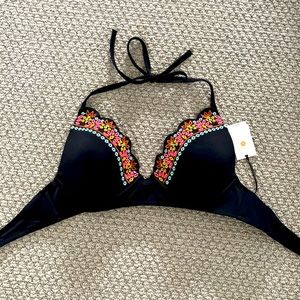 Bikini swim suit top, size 34D